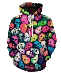 Rainbow Skulls Hoodie