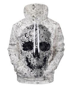 White Skull Hoodie